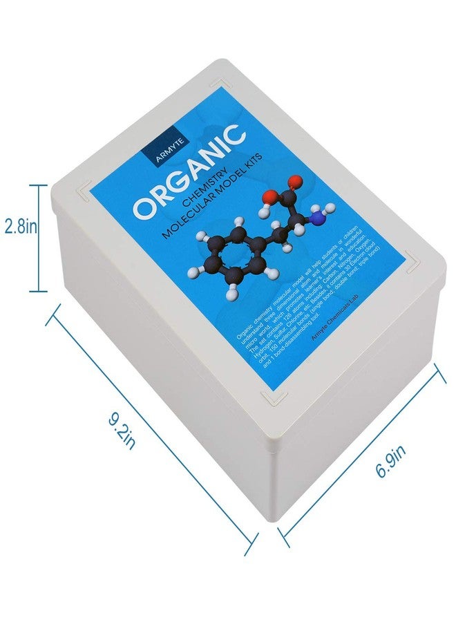 Armyte Organic Chemistry Model Kit (307 PCS) - Armyte Chemistry Molecular Model for Teacher Student and Young People Academic Chemistry Education, Pack with Atoms, Bonds, Electron Orbital (Colorful) - Image 2
